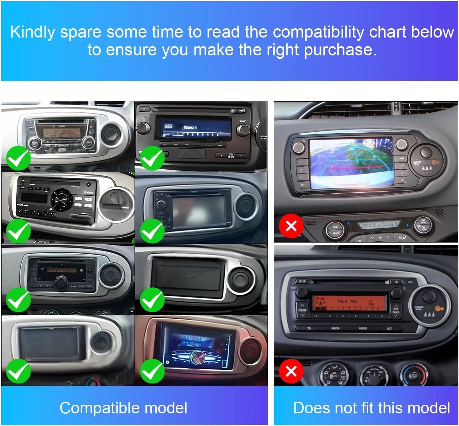 For Yaris/Vitz 2012 2013-2017 9" Car Stereo Radio Carplay GPS Navi FM Android 13