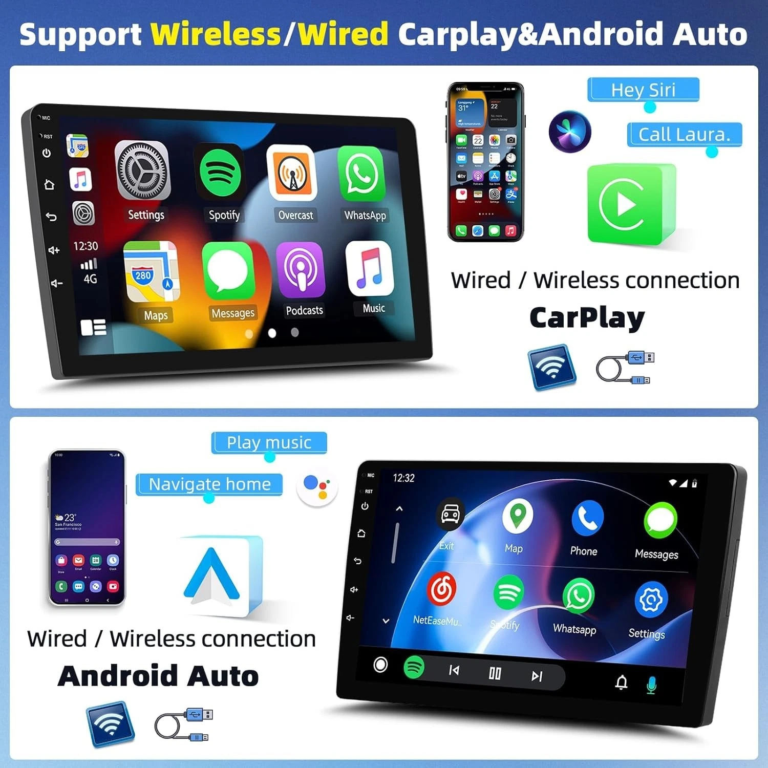 For Yaris/Vitz 2012 2013-2017 9" Car Stereo Radio Carplay GPS Navi FM Android 13