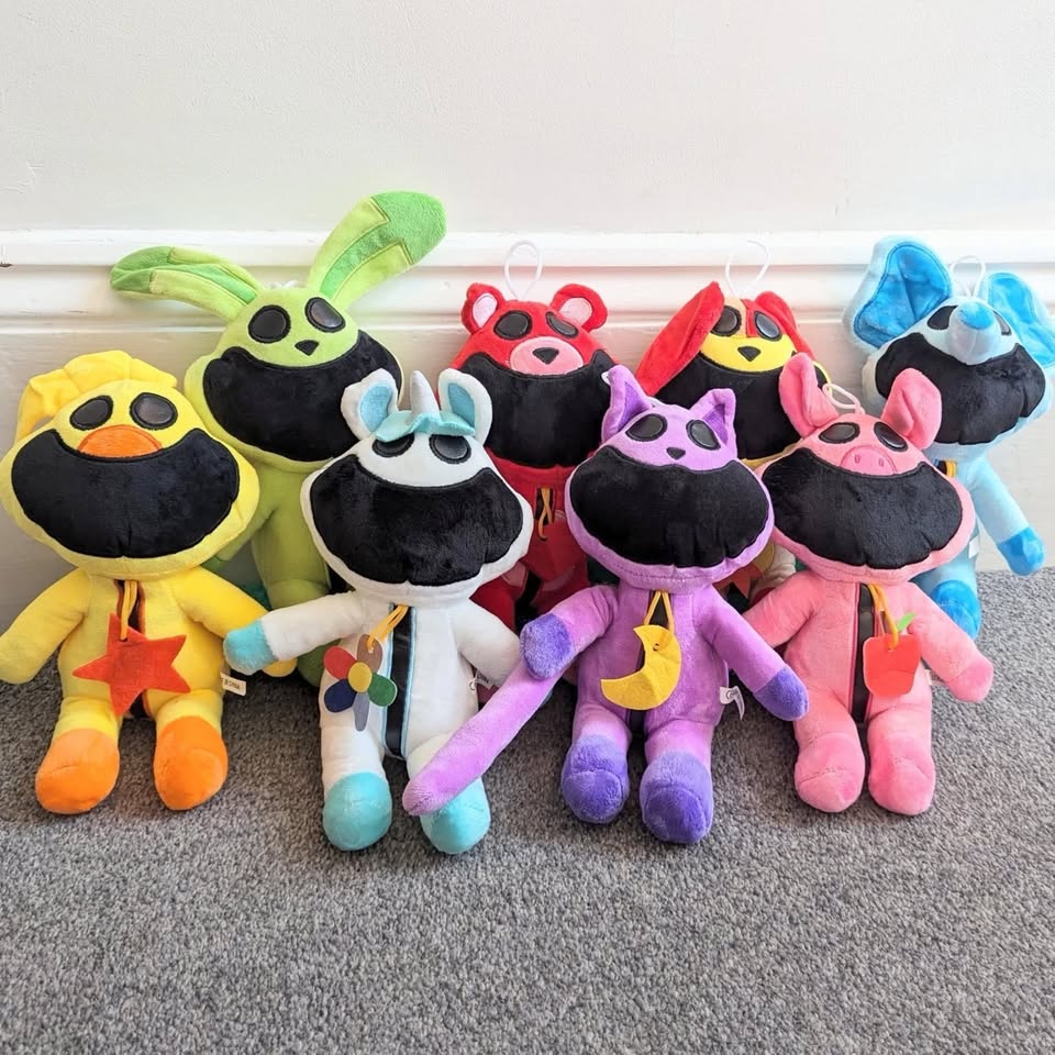 BRAND NEW 8Pcs Smiling Critters Catnap Plush Soft Toys Cartoon Super Hero