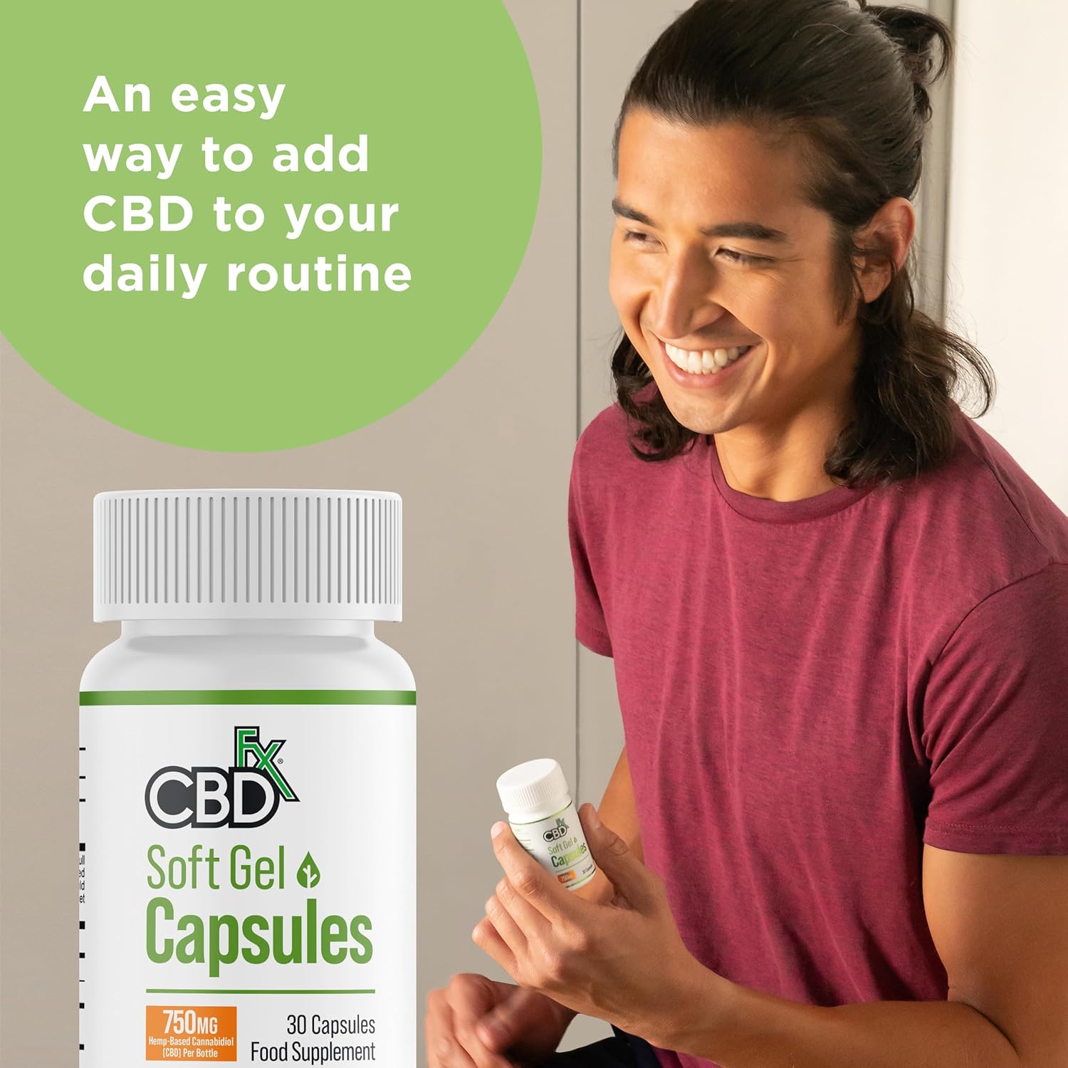 CBDfx 750mg CBD High Strength Broad Spectrum Soft Gel CBD Capsules
