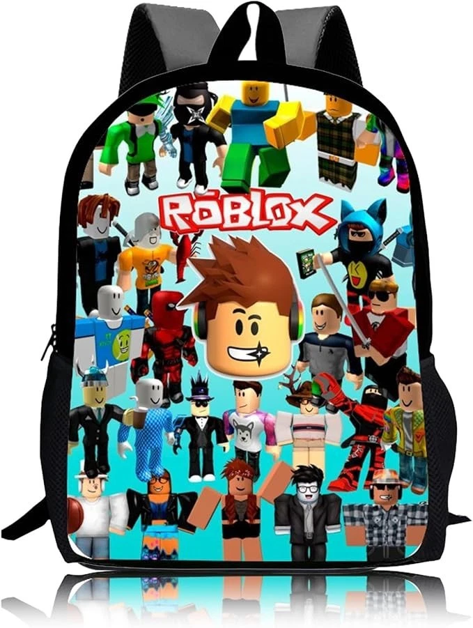 Share ROBLOX Backpack Rucksack Kindergarten Girls Boys Kids School Bag for 3-12 Years