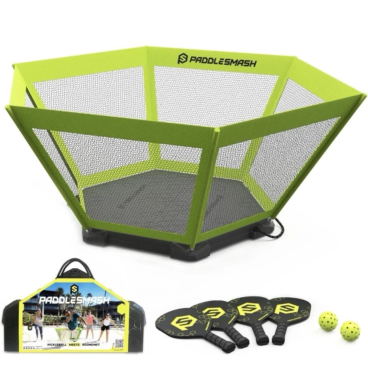 NEW Paddlesmash Game Set Pickleball Padel Garden Beach 2-4 players PADDLE SMASH